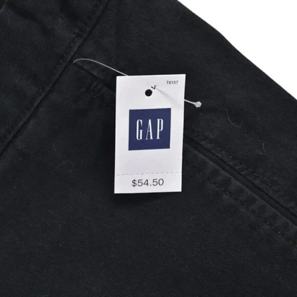 NWT Gap Original Khaki Cotton Pants Straight Leg  Black Size 30x30 - Picture 6 of 9